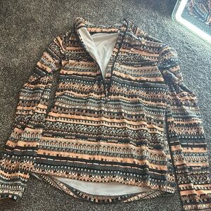 Nike Pro Dri Fit Size Medium Half Zip with Thumb Holes